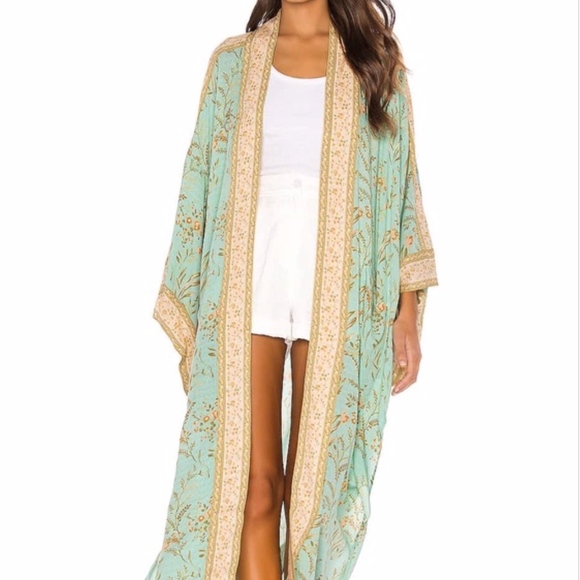 SPELL Designs Turquoise Maisie Kimono Robe Duster - Picture 4 of 5